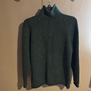 J. Crew Women's Forest Green Turtleneck Sweater